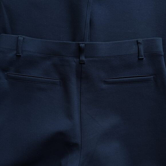 Quince Ultra-Stretch Ponte Bootcut Pants – Navy, Petite M, 29" Inseam (NWOT) - Picture 3 of 6